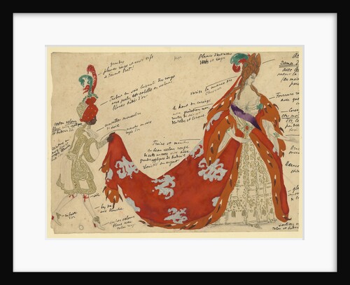 Costume design for the ballet Sleeping Beauty by P. Tchaikovsky by Léon Bakst