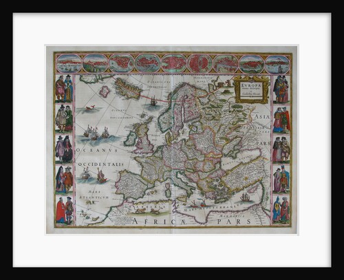 Europe Map by Joan Blaeu