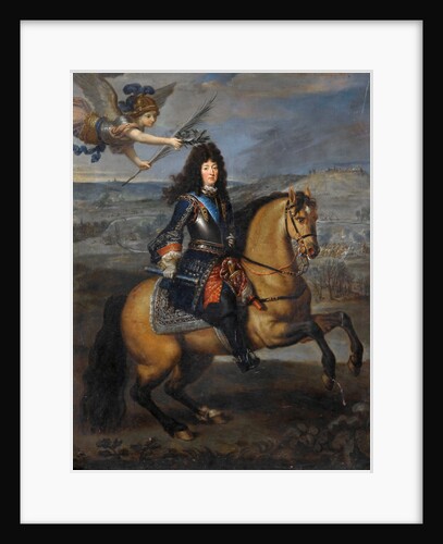 Equestrian portrait of Louis XIV at the Siege of Namur by Pierre Mignard