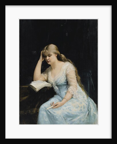 Young Woman Reading by Maria Konstantinovna Bashkirtseva