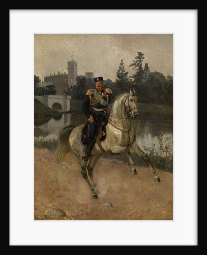Equestrian portrait of the Emperor Alexander III at Gatchina by Nikolai Gustavovich Schilder