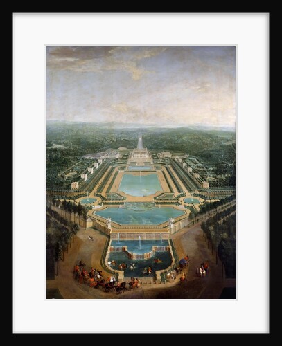 General view of the chateau and gardens at Marly, around 1724 by Pierre-Denis II Martin