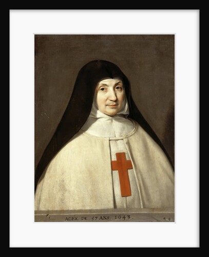 Portrait of Angélique Arnauld, Abbess of the Abbey of Port-Royal by Philippe de Champaigne