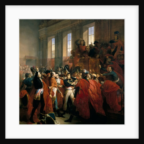 General Bonaparte surrounded by members of the Council of Five Hundred in Saint-Cloud, November 10, by François Bouchot