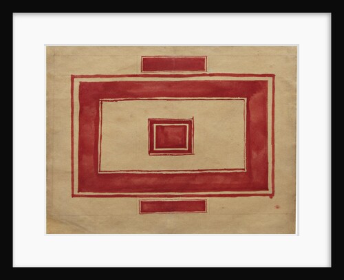 Ceiling plan for the Red Theatre, Leningrad by Kasimir Severinovich Malevich