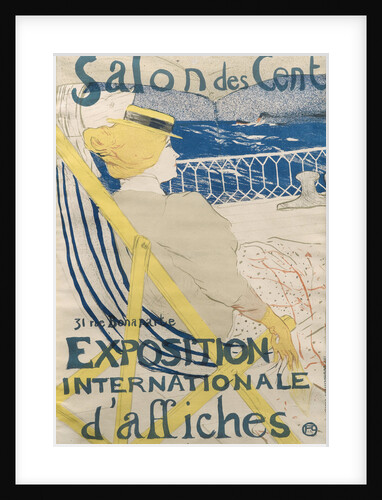 La passagere du 54 - Promenade en yacht (Salon des Cent) by Henri de Toulouse-Lautrec