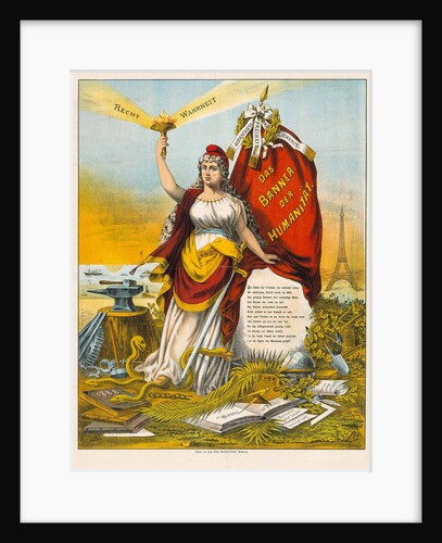 The Goddess of Liberty with hammer and anvil by Anonymous