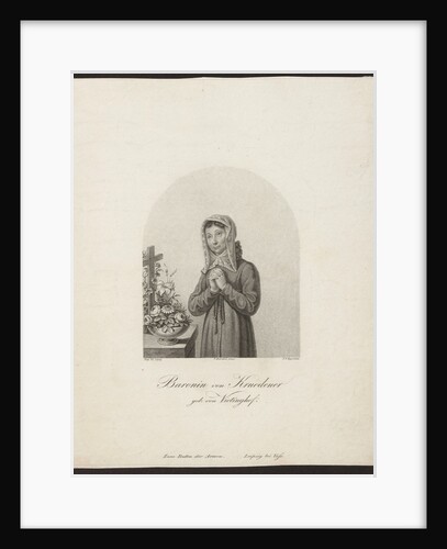 Portrait of Barbara Juliane von Krüdener by Friedrich Wilhelm Meyer the Elder