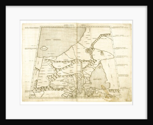 Map of Muscovy by Ptolemy (Octava Europe Tabula) by Anonymous master