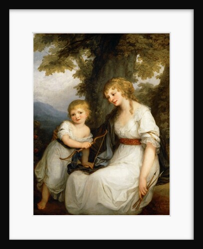 Portrait of Barbara Juliane von Krüdener With Her Son Paul by Angelika Kauffmann