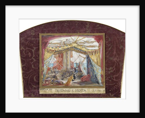 Stage design for the opera Tristan and Isolde by R. Wagner by Marià Fortuny