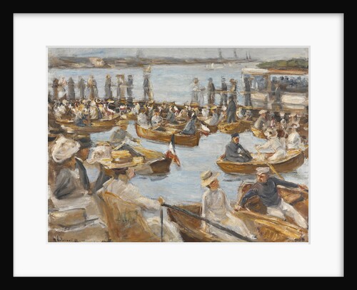 Summer Evening on the Alster-River, Hamburg by Max Liebermann