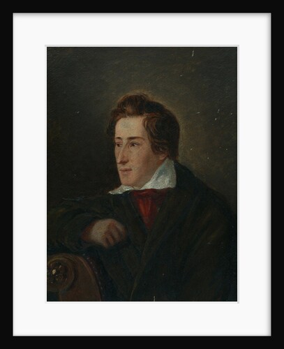 Portrait of the poet Heinrich Heine by Moritz Daniel Oppenheim