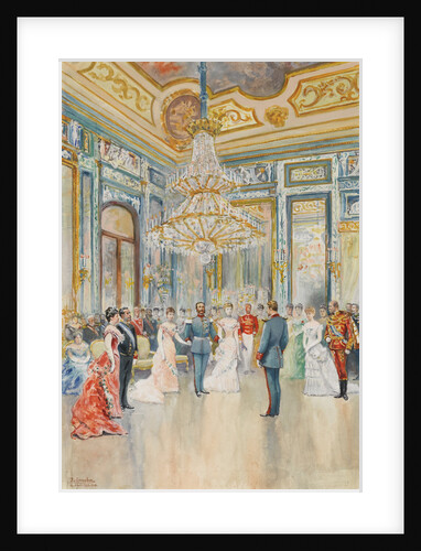 The wedding of prince Ludwig Ferdinand of Bavaria to Infanta Maria de la Paz of Spain on 2 April 188 by Juan Comba y García