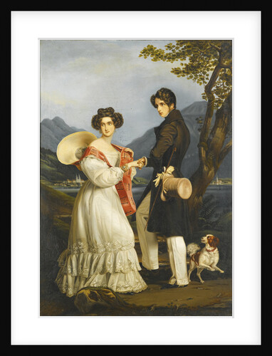 Duke Maximilian Joseph in Bavaria and Ludovika of Bavaria at Schloss Tegernsee by Joseph Karl Stieler