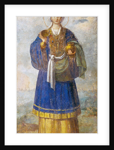 Saint Olga, Princess of Kiev by Ancient Russian frescos