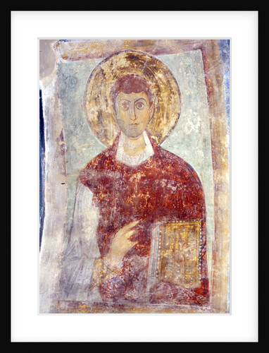 Saint Pantaleon (Panteleimon) by Ancient Russian frescos