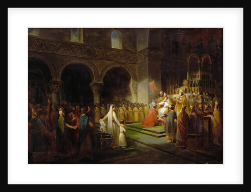The Anointing of Pepin the Short at Saint-Denis, 28 July 754 by François Dubois