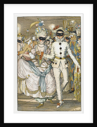 Illustration for book Le Livre de la Marquise by Konstantin Andreyevich Somov
