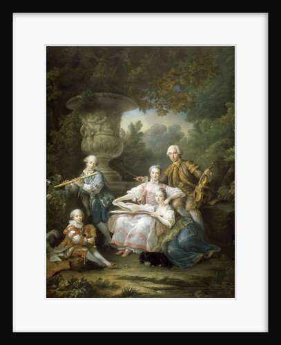 Louis II du Bouchet de Sourches with his Family by François-Hubert Drouais