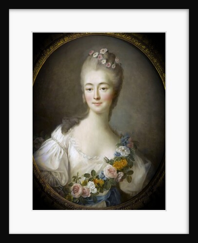 Jeanne Bécu, comtesse Du Barry as Flora by François-Hubert Drouais