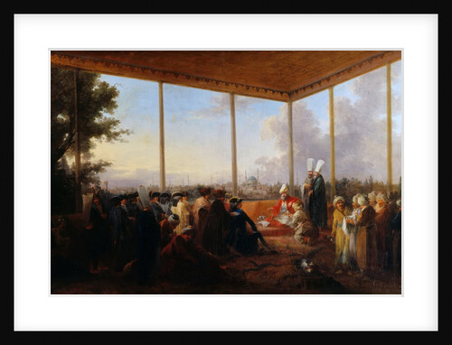 Audience Given in Constantinople by the Grand Vizier Aimali Carac for Francois-Emmanuel Guignard by Francesco Giuseppe Casanova