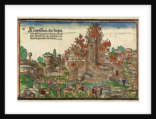 Destruction of the Krögelstein Castle by the Swabian League by Hans Wandereisen
