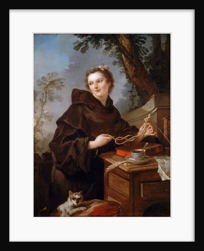 Louise Anne de Bourbon, Countess of Charolais by Charles Joseph Natoire