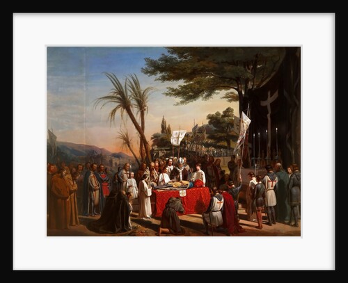 Funeral of Godfrey of Bouillon in Jerusalem, 23rd July 1100 by Édouard Cibot