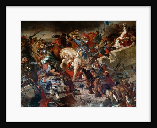 The Battle of Taillebourg, 21st July 1242 by Eugène Delacroix