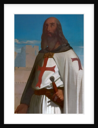 Jacques de Molay, Grand Master of the Knights Templar by Eugène Emmanuel Amaury-Duval