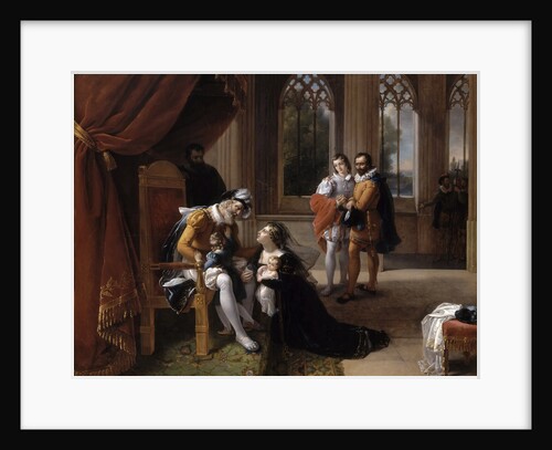 Inês de Castro with Her Children at the Feet of Afonso IV, King of Portugal, 1335 by Eugénie Servières