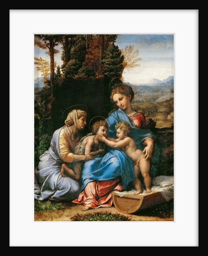 The Holy Family with John the Baptist as a Boy and Saint Elizabeth (La Petite Sainte Famille) by Giulio Romano