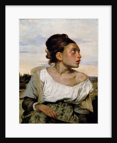 Young Orphan Girl in the Cemetery by Eugène Delacroix