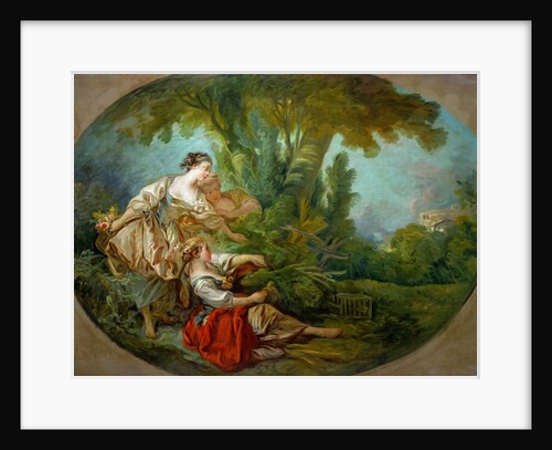 Lappeau, dit. Lappeau, dit loiseau pris dans les filets (The decoy bird, also called The bird cau by François Boucher