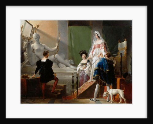 Diane de Poitiers Visiting Jean Goujon by Alexandre-Évariste Fragonard