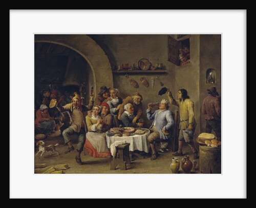 The Bean King (The Feast of the Bean King) by David Teniers the Younger