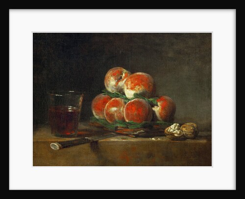 Basket of Peaches by Jean-Baptiste Siméon Chardin