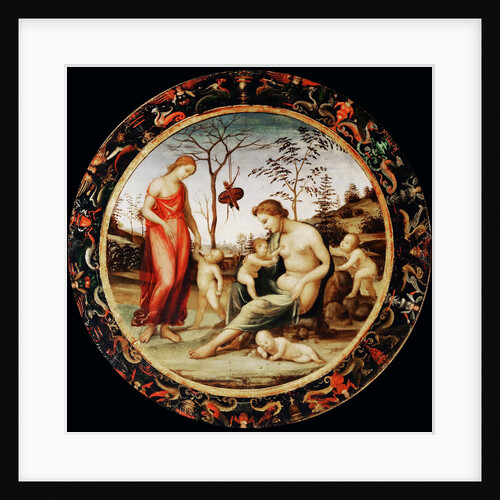 Allegory of Love (Venus terrestre with Eros and Venus celeste with Anteros and two cupids) by Sodoma