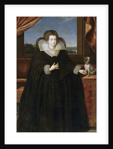 Portrait of Queen Elisabeth of France, Queen consort of Spain by Frans Pourbus the Younger