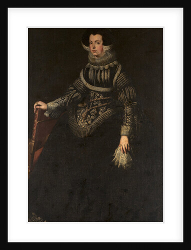 Portrait of Queen Elisabeth of France, Queen consort of Spain by Anonymous