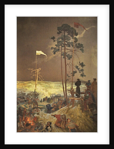 The Meeting Na Krizkach  (The cycle The Slav Epic) by Alfons Marie Mucha