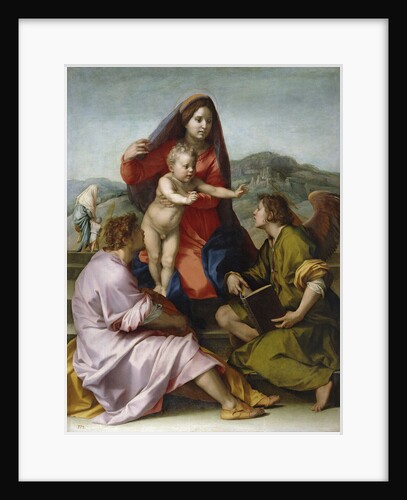 Madonna and Child with Saint Matthew and the Angel by Andrea del Sarto