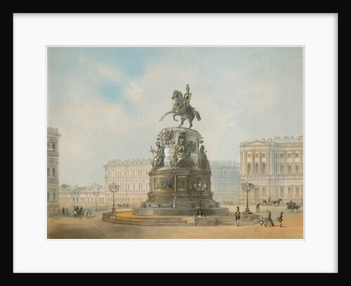 The equestrian monument of Nicholas I of Russia on St Isaacs Square in Saint Petersburg by Iosif Iosifovich Charlemagne