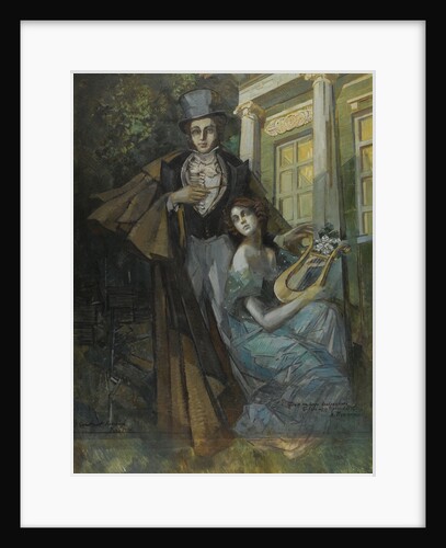 Pushkin and the Muse by Konstantin Alexeyevich Korovin