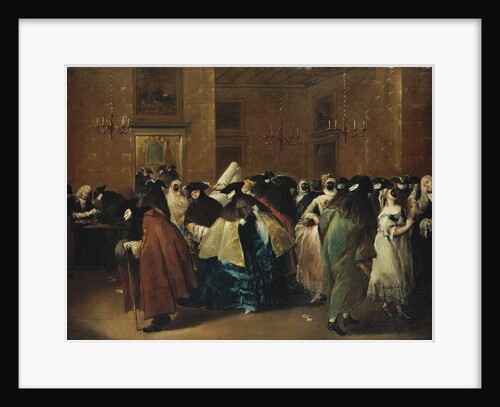 Casino (Il ridotto) in Venice by Francesco Guardi