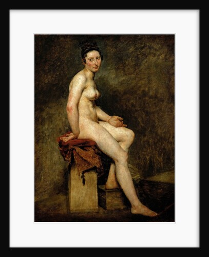 Mademoiselle Rose (Seated Nude) by Eugène Delacroix