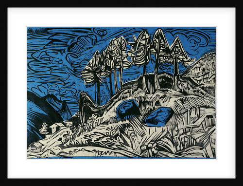 Trees on a Mountain Slope by Ernst Ludwig Kirchner