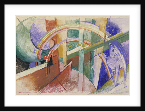 Blue Horse with Rainbow by Franz Marc