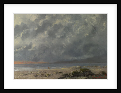 Beach Scene by Gustave Courbet